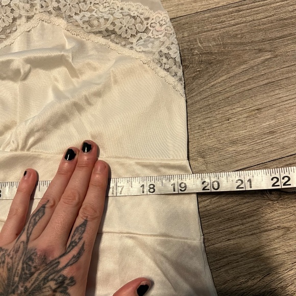 Cottage core cream slip dress - Picture 4 of 6